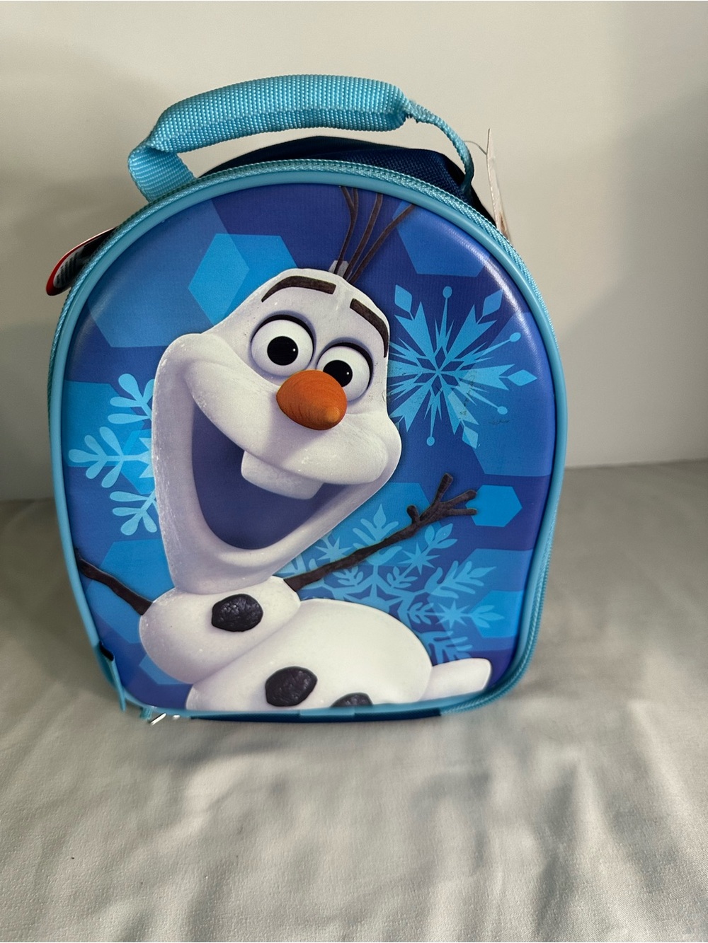Disney Frozen THERMO Olaf Kids Lunch Bag - Blue Snowflake Design